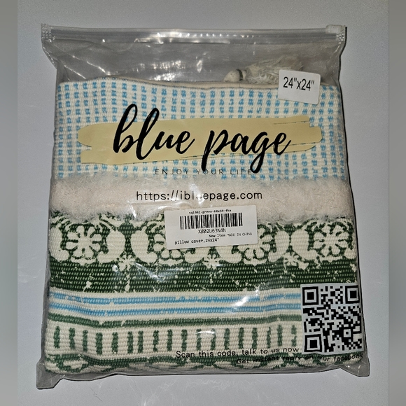 24x24 Pillow Cover with tassels boho style - Picture 2 of 7